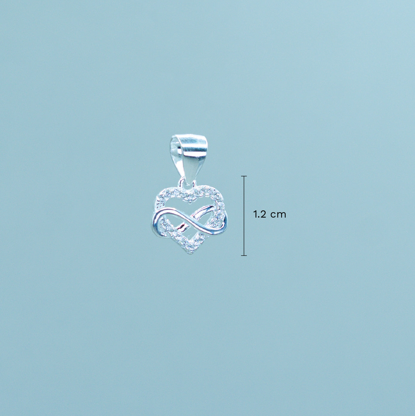 Colgante Corazón Infinito con Circones